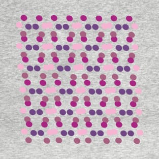 Purple Geometric Dots T-Shirt